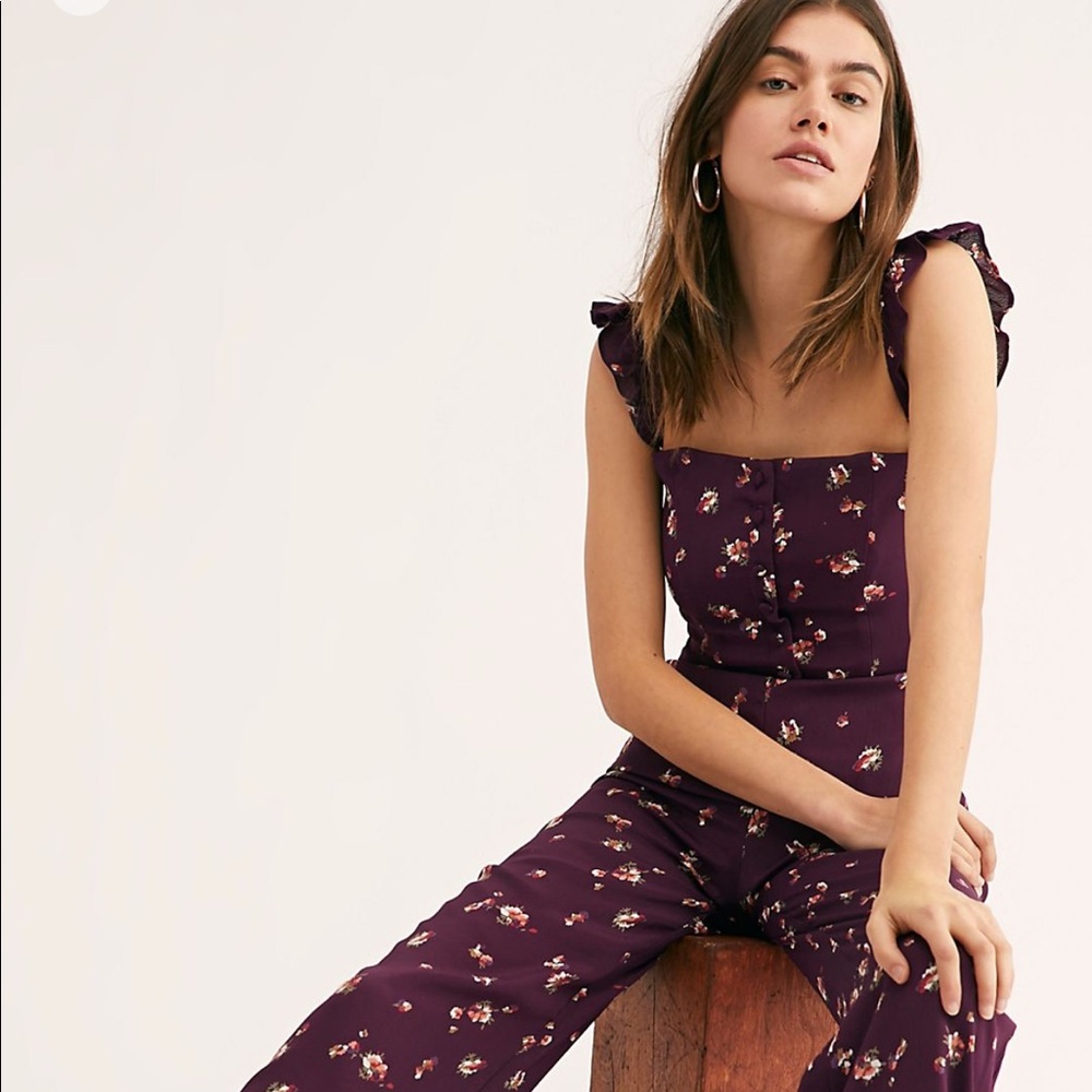 Bardot floral jumpsuit